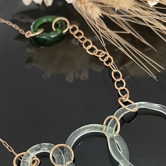 Smart glass four ring necklace - Picture 4 of 4